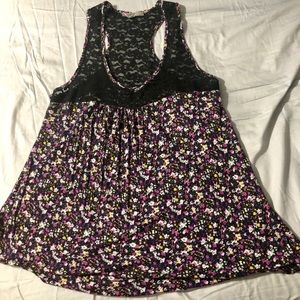 Womens floral tank top